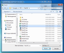 FileCRC fileselect